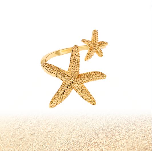 Starfish wrap ring